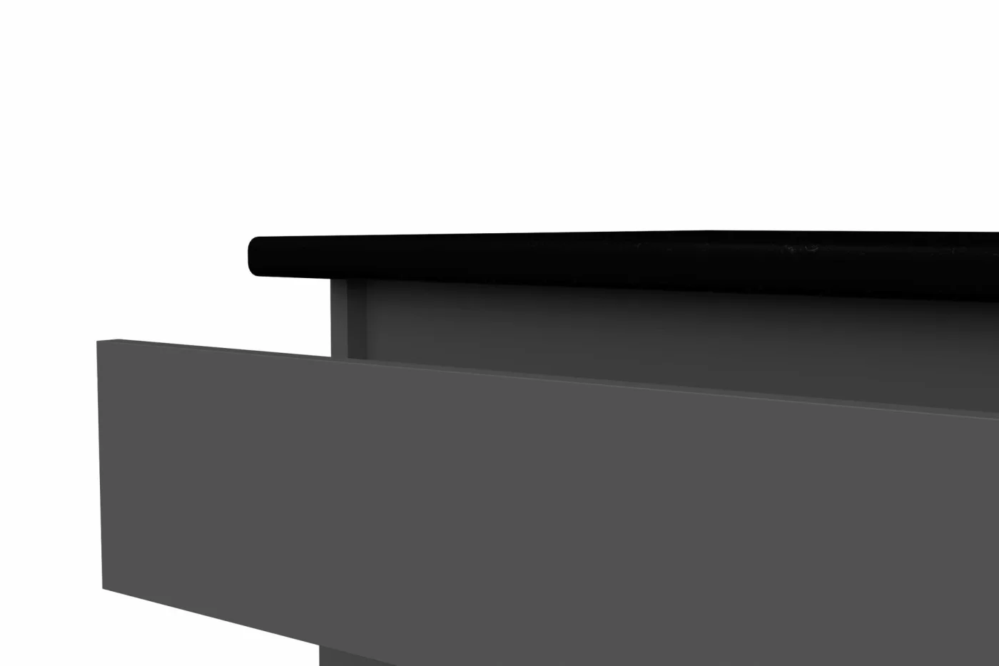 ARNIKA Кухонный гарнитур со столешницей "Макинберд" 200см, графит/дуб торонто/черный